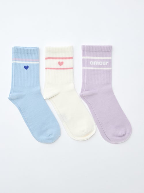 Gerippte Fantasie-Socken - Kiabi