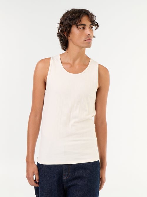 Gerippte Jersey-Tanktops - Kiabi