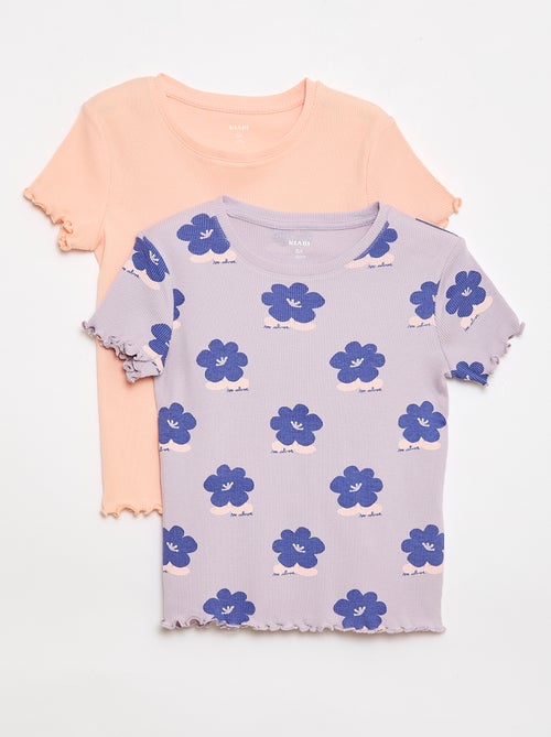 Gerippte T-Shirts im 2er-Pack - Kiabi