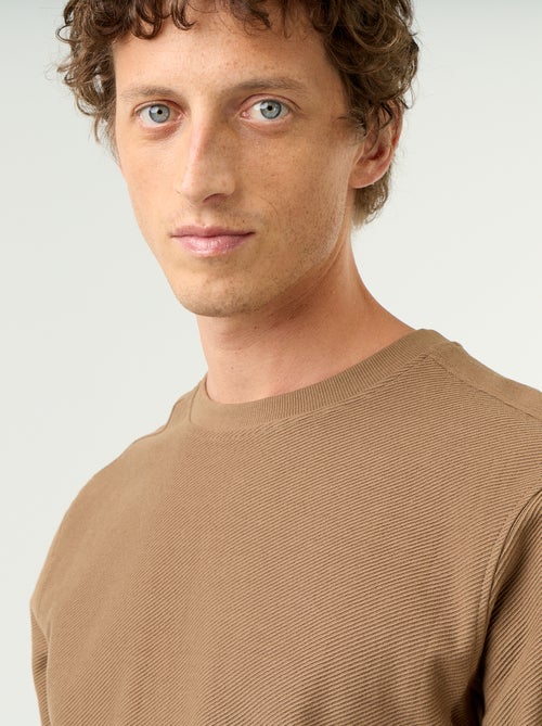 Gerippter Feinstrickpullover - Kiabi