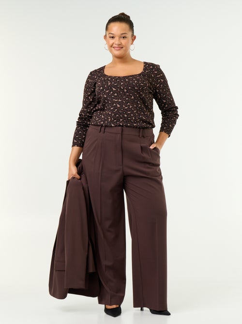 Geripptes Basic-T-Shirt - Kiabi Geripptes Basic-T-Shirt - Kiabi