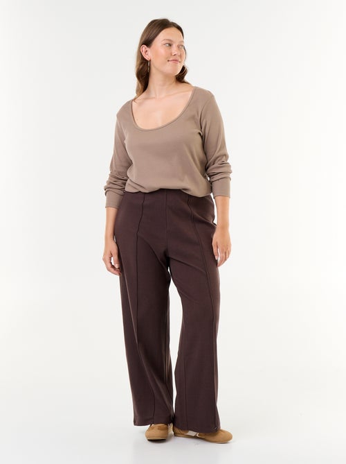 Geripptes Basic-T-Shirt - Kiabi