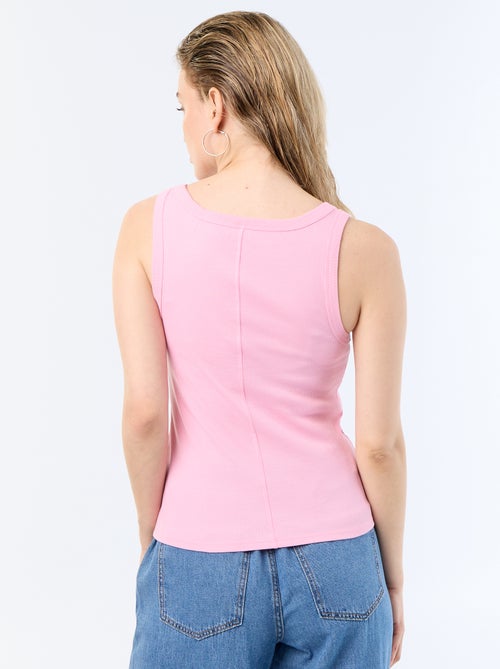 Geripptes Basic-Trägertop - Kiabi