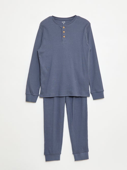 Geripptes Pyjama-Set T-Shirt + Hose – 2-teilig - Kiabi