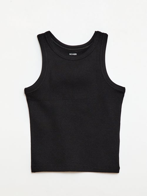 Geripptes Rundhals-Tanktop - Kiabi