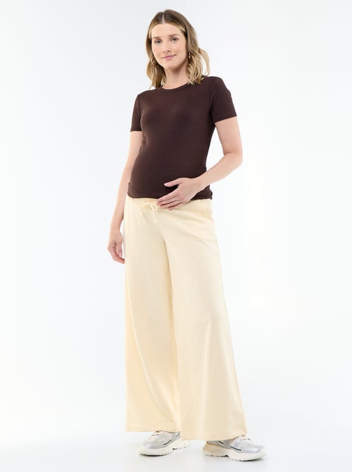 Geripptes Umstands-T-Shirt - Kiabi
