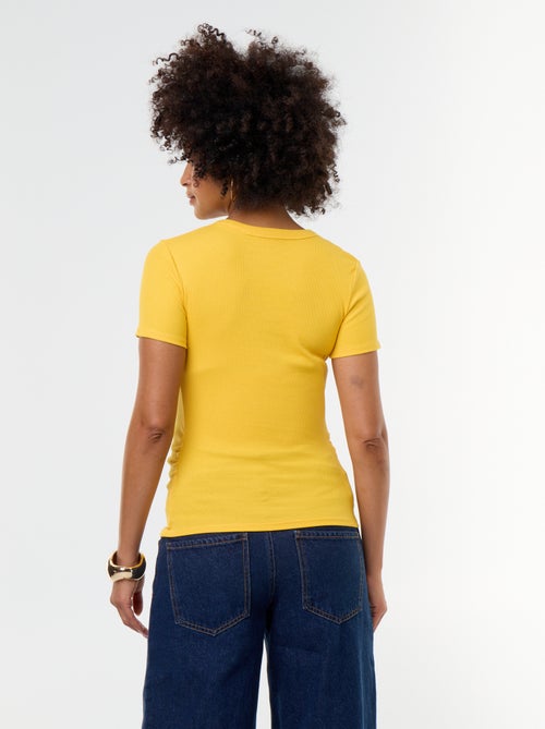 Geripptes Umstands-T-Shirt - Kiabi