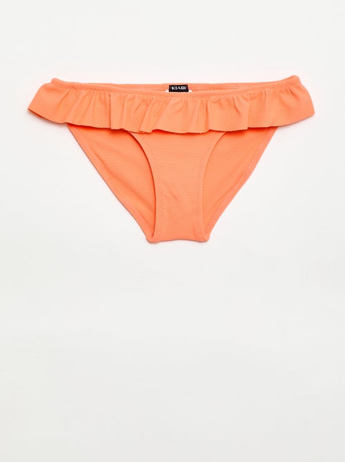 Gerüschter Bikini aus Strukturware - 2-teilig - Kiabi
