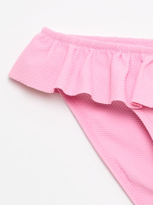 Gerüschter Bikini aus Strukturware - 2-teilig - Kiabi