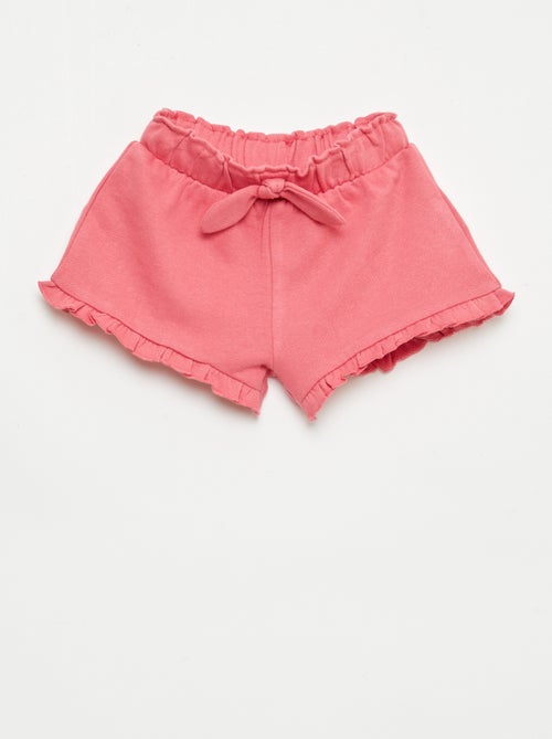 Gerüschter Short mit Taillenschleife - Kiabi