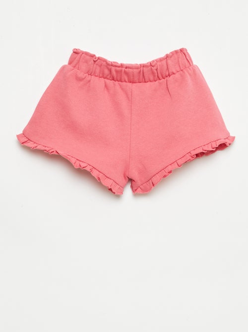 Gerüschter Short mit Taillenschleife - Kiabi