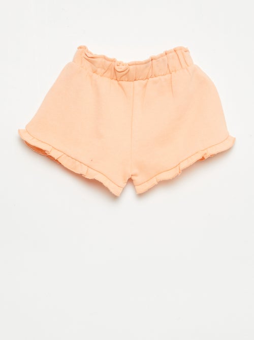 Gerüschter Short mit Taillenschleife - Kiabi