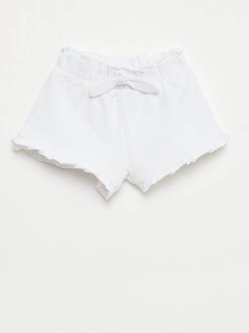 Gerüschter Short mit Taillenschleife - Kiabi