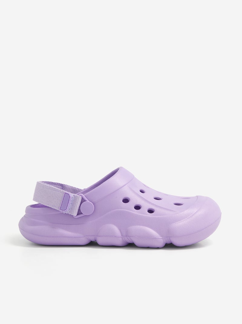 Geschlossene Strandpantoletten Violet - Kiabi