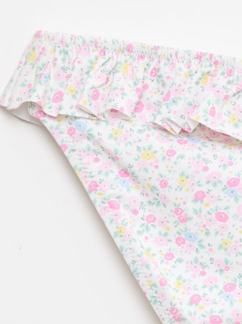 Gesmokter Blumen-Bikini – 2-teilig - Kiabi