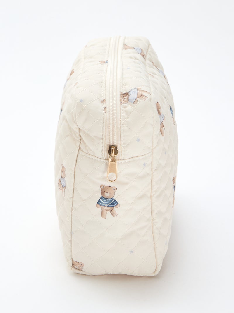 Gesteppte Aufbewahrungstasche Beige - Kiabi