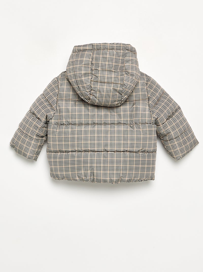 Gesteppte Daunenjacke mit Kapuze Marron - Kiabi