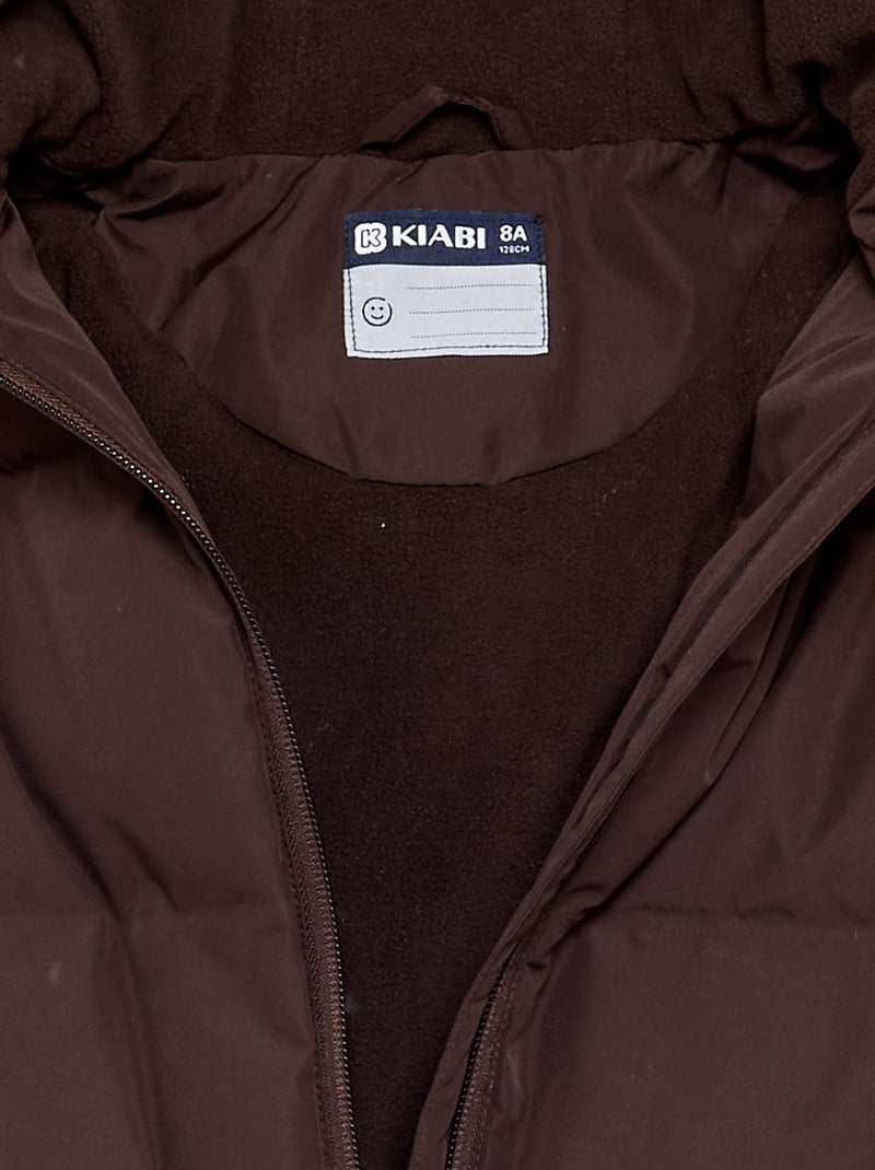 Gesteppte, gefütterte Steppjacke Marron - Kiabi