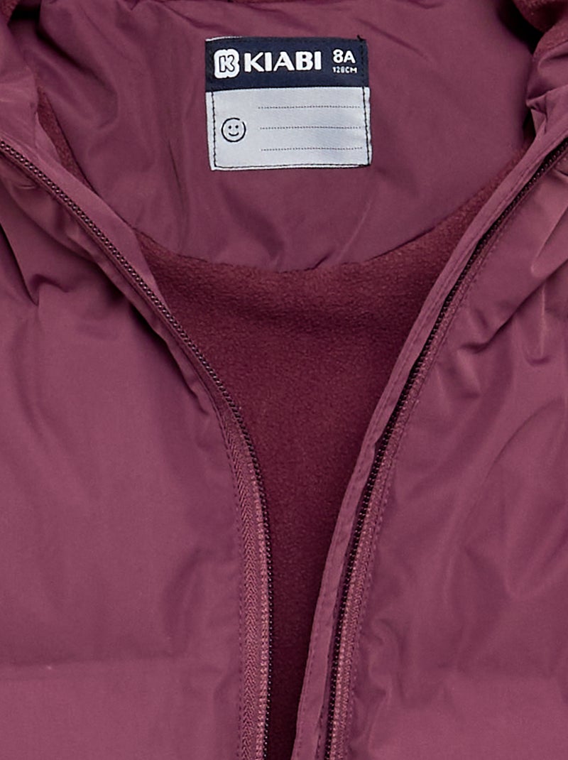 Gesteppte, gefütterte Steppjacke Violet - Kiabi