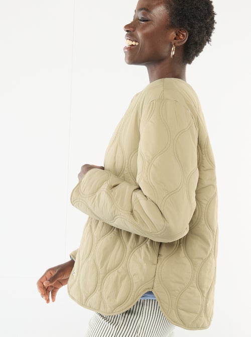 Gesteppte Jacke mit abnehmbarer Blende - Kiabi Gesteppte Jacke mit abnehmbarer Blende - Kiabi