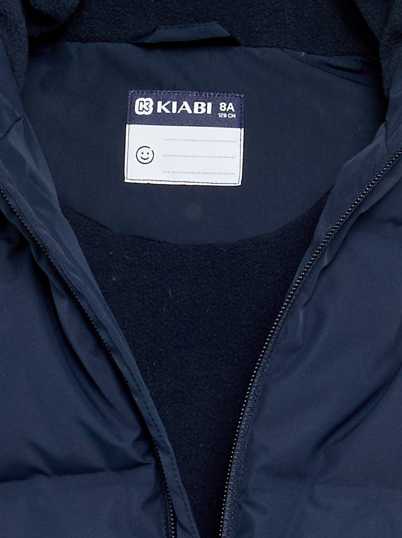 Gesteppte Jacke mit Kapuze Bleu - Kiabi