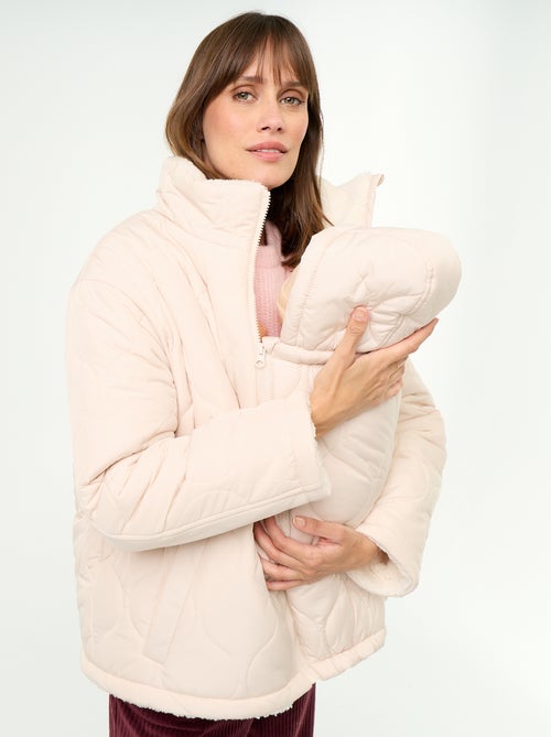 Gesteppte Umstands-Steppjacke mit Sherpa-Innenfutter - Kiabi
