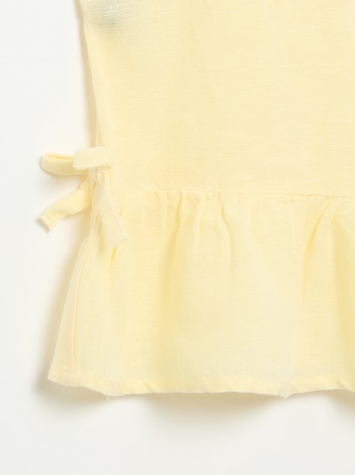 Gestreifte Bluse mit verspielten Schleifen - Kiabi