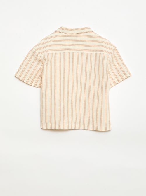 Gestreifte Hemd-Shorts-Kombi - Kiabi