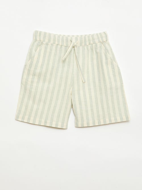 Gestreifte Hemd-Shorts-Kombi - Kiabi