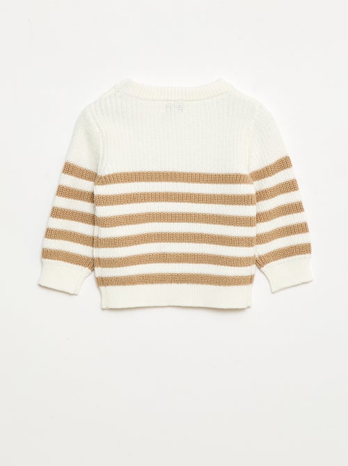 Gestreifter Baumwollpullover - Kiabi