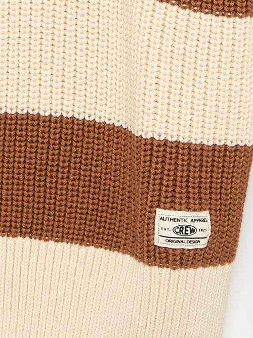 Gestreifter Langarm-Pullover - Kiabi