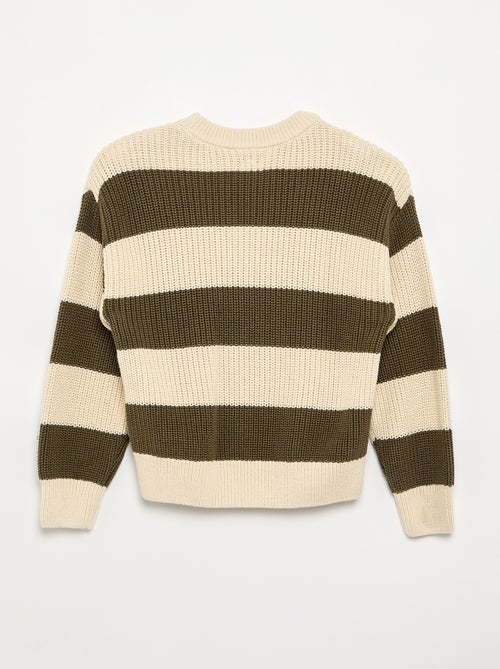 Gestreifter Langarm-Pullover - Kiabi