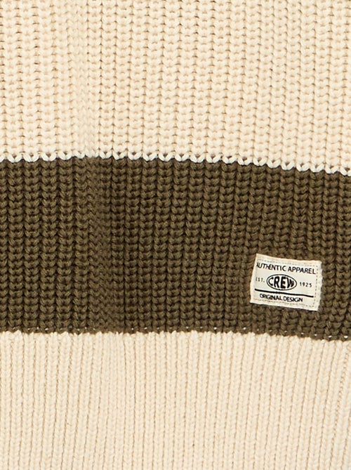 Gestreifter Langarm-Pullover - Kiabi