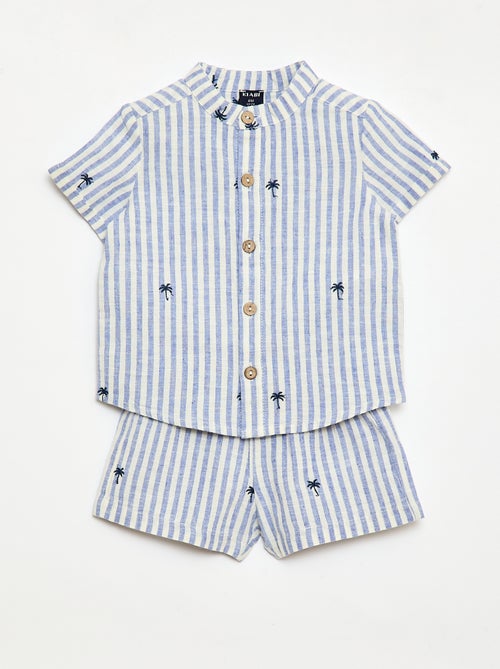 Gestreiftes 2-teiliges Set – Hemd und Shorts - Kiabi