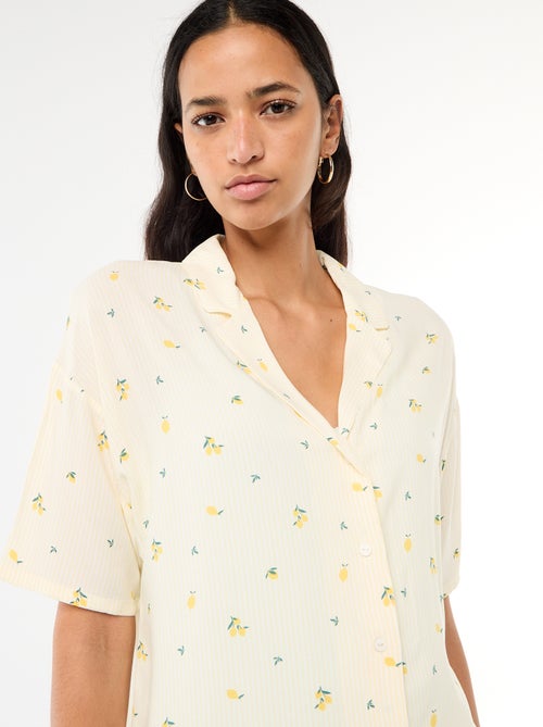 Gestreiftes Blusen-Pyjama-Set - Kiabi
