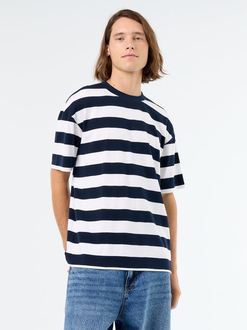 Gestreiftes Kurzarm-T-Shirt - Kiabi