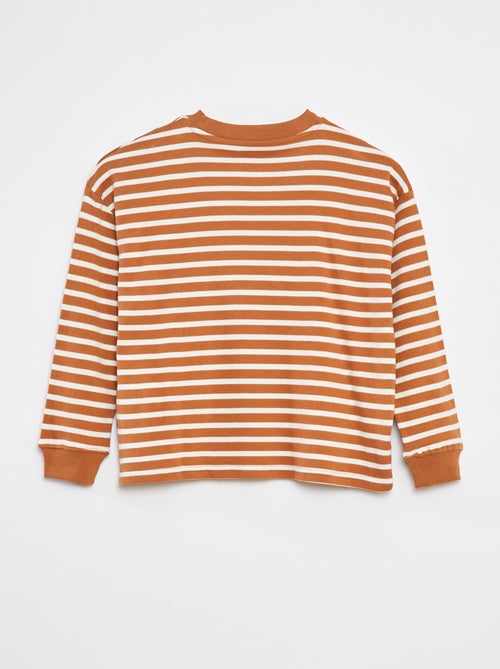 Gestreiftes Langarm-T-Shirt - Kiabi