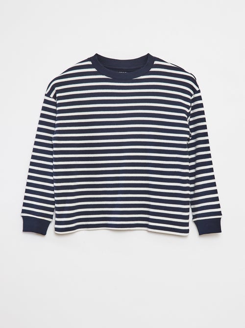 Gestreiftes Langarm-T-Shirt - Kiabi