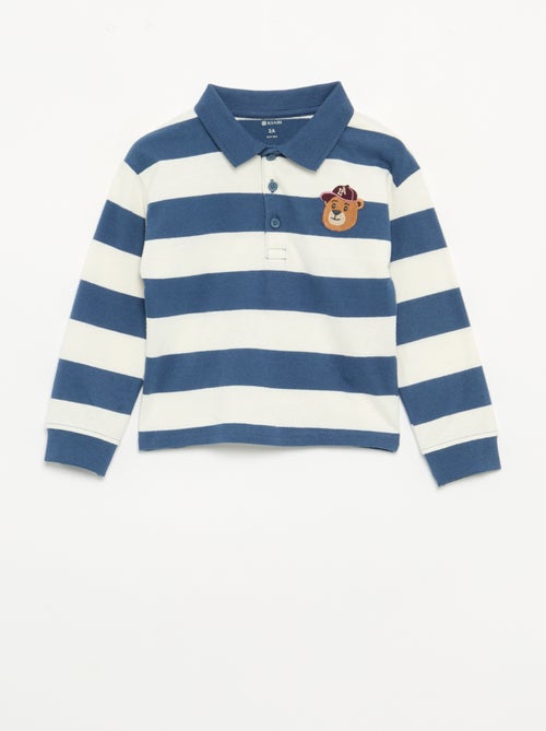 Gestreiftes Polo aus Baumwolljersey - Kiabi