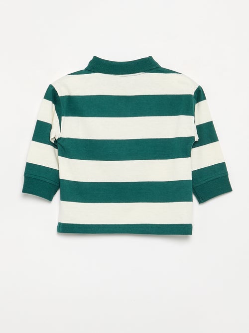 Gestreiftes Polo aus Baumwolljersey - Kiabi