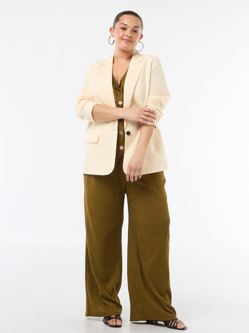 Giacca blazer leggera taglio lungo - Kiabi