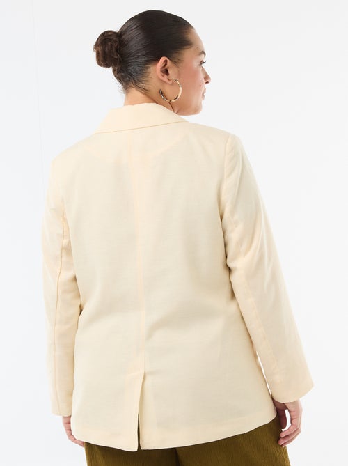 Giacca blazer leggera taglio lungo - Kiabi
