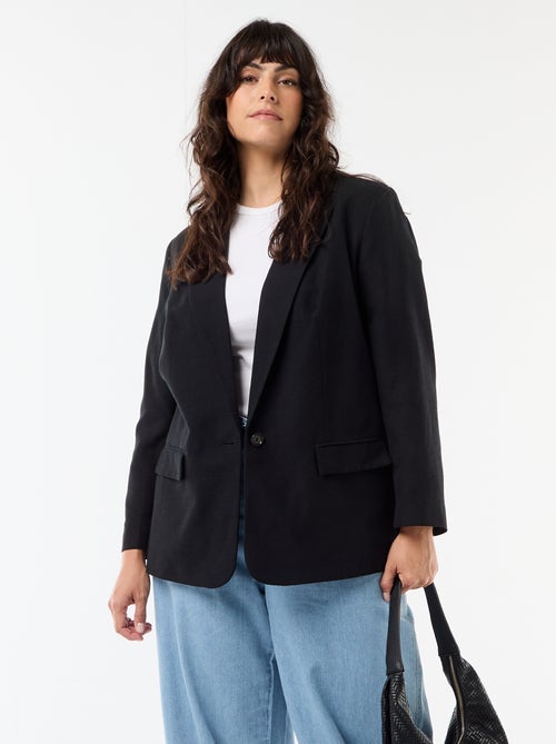 Giacca blazer leggera taglio lungo - Kiabi