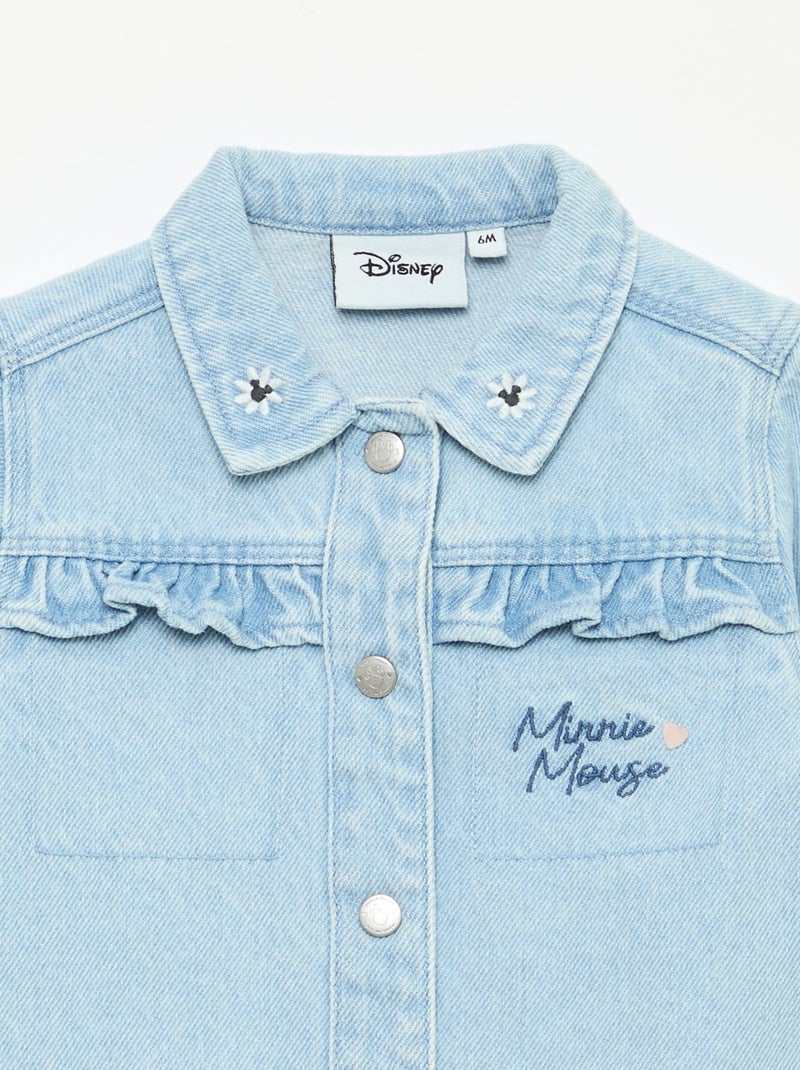 Giacca di jeans stampata 'Minnie' Blu - Kiabi