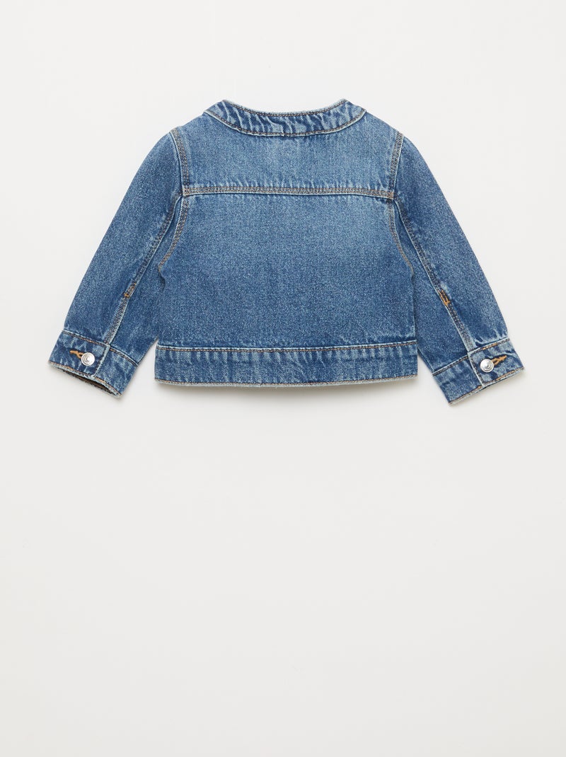 Giacca in denim a girocollo Blu - Kiabi
