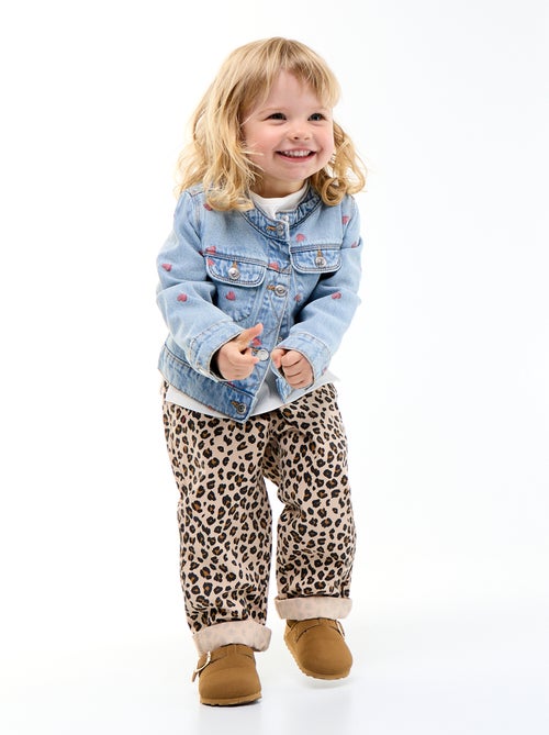 Giacca in denim a girocollo - Kiabi
