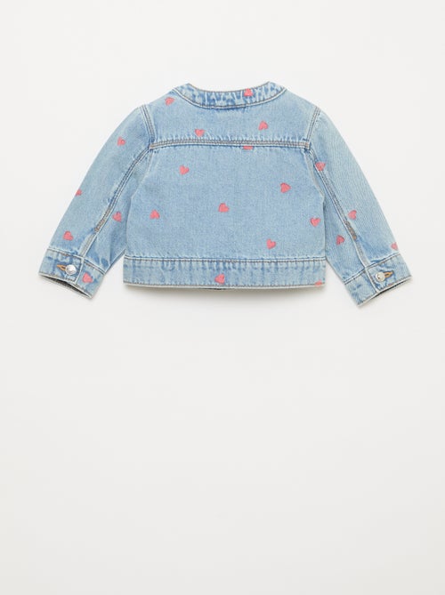 Giacca in denim a girocollo - Kiabi