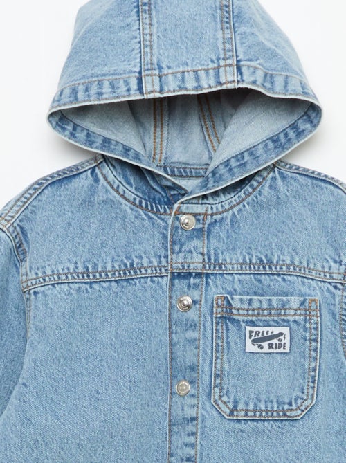 Giacca in denim con cappuccio - Kiabi