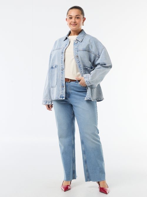 Giacca lunga in denim - Kiabi Giacca lunga in denim - Kiabi