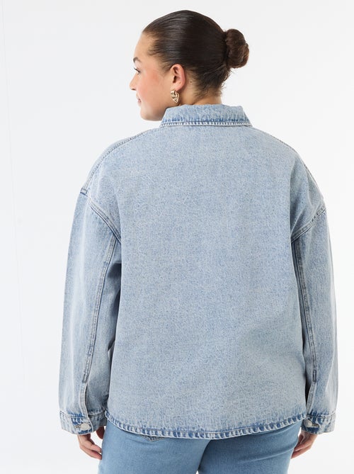 Giacca lunga in denim - Kiabi Giacca lunga in denim - Kiabi